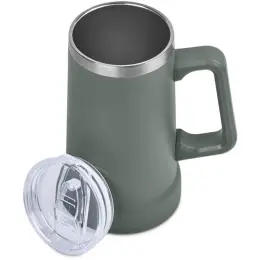 Urban Terrain Oribi Stainless Steel Vacuum Mug Moss Green Open